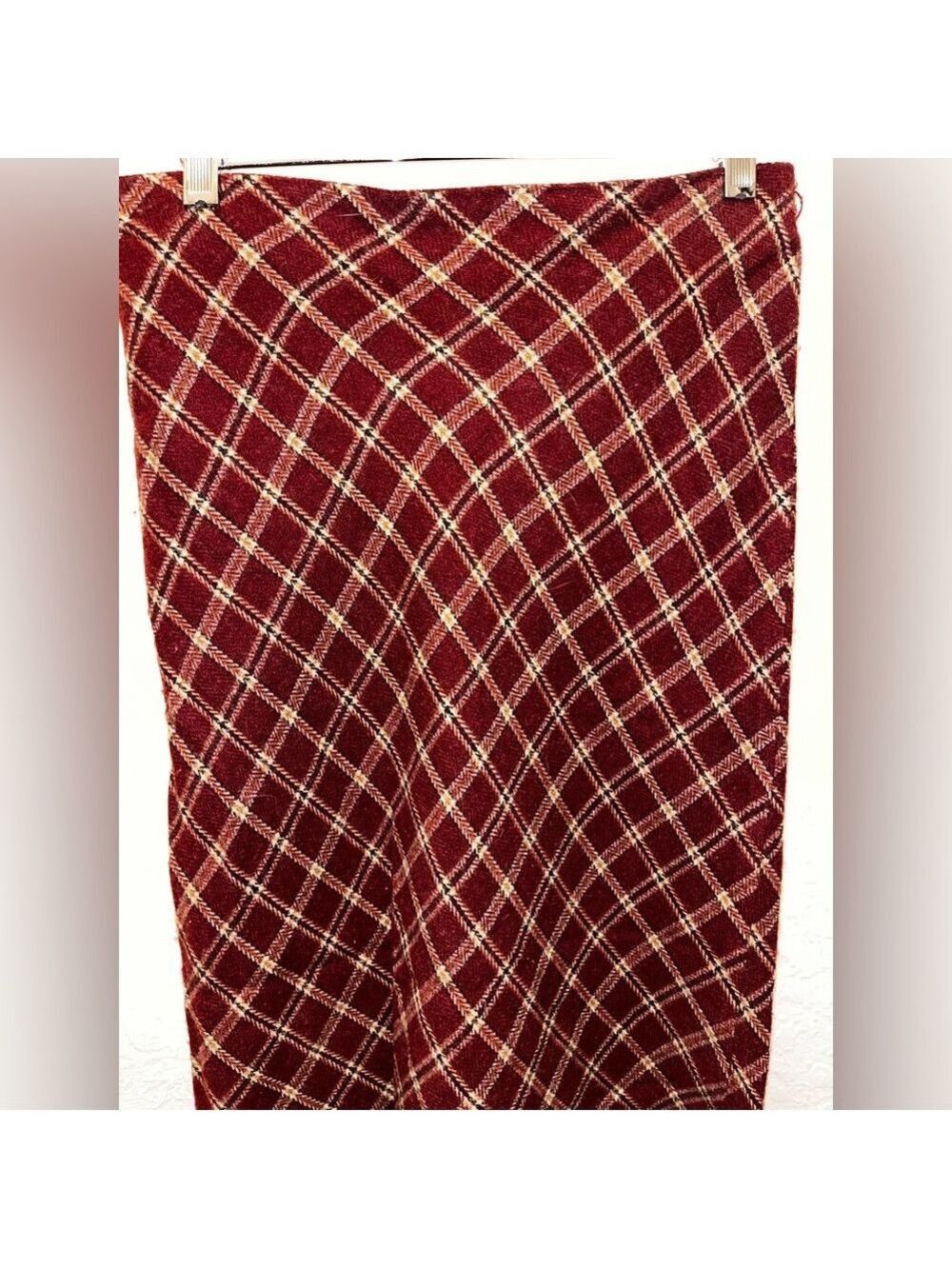 Vintage 70s Plaid Modest Midi Skirt Janette - Picture 5 of 7